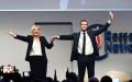 27岁的巴德拉（右）以近85%的支持率当选国民联盟主席。（ALAIN JOCARD/AFP via Getty Images）