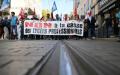10月18日，马赛学生抗议职业高中改革。（NICOLAS TUCAT/AFP via Getty Images）