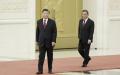 习近平与新任政治局常委李强（Lintao Zhang/Getty Images）
