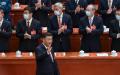 习近平以及中共党员出席中共会议。