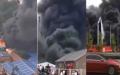 河北廊坊大城一派出所爆炸现场。（图片来源：视频截图）
