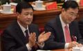 中共公安部部长王小洪（左）图为2017年10月18日中共召开十九大会议，王小洪出席。