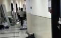 中山大学附二医院正在拆除罹患癌症学生所在的实验室。（图片来源：微博截图）