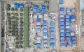 2023 年 12 月 20 日，中国甘肃省积石山县，鸟瞰地震后的应急帐篷。（图片来源：网络截图）