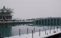 北京寒潮来临，迎来大雪。（图片来源：网路截图）