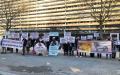 1月19日，法国公民倡议协会在拉罗谢尔的孔子学院前举行集会，要求法国政府关闭所有在法国的孔子学院。（图片由法国公民倡议协会提供）