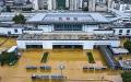 2024年6月20日，中国西南部广西省桂林市暴风雨过后，桂林火车站外被洪水淹没。（Getty Images）
