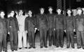1966年9月15日，毛泽东与张春桥、江青、周恩来、姚文元、戚本禹、王力、关锋等人合影。
