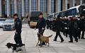 北京人民大会堂外（图片来源：PEDRO PARDO/AFP via Getty Images)
