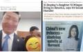 美情报总监日前发文质疑为何哈佛大学给习明泽全额奖学金，同时还发布了她的照片。（看中国合成图）