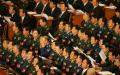 2007年10月21日，在北京人民大会堂举行中共第十七次中共党代会，图中是出席会议的中共军事代表们。(图片来源：FREDERIC J.BROWN/AFP via Getty Images)