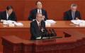 2026年3月5日，中共全国人大常委会副委员长李鸿忠在北京人民大会堂举行的全国人民代表大会开幕式上发言。（图片来源：Lintao Zhang/Getty Images）