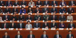 2025年3月11日，中共全国人民代表大会闭幕式现场。（图片来源：Getty Images）