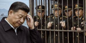 权力继承的崩溃，习近平在接班人的独裁心理和毛泽东最相似。（图片来源：网络图片 议报/AI）