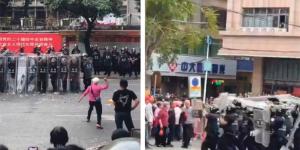 2026年3月17日至18日，广东省茂名信宜市爆发大规模警民冲突。（视频截图）