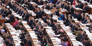 2026年3月5日，在北京人民大会堂举行中共第十四届全国人大会议开幕式。（图片来源：Lintao Zhang/Getty Images）