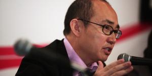 潘石屹于2009年3月13日在中国香港出席新闻发布会，公布SOHO中国2008年全年业绩。（图片来源：Lo Ka Fai/China Photos/Getty Images） 