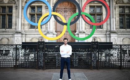 巴黎奥组委主席艾斯唐盖（CHRISTOPHE ARCHAMBAULT/AFP via Getty Images）