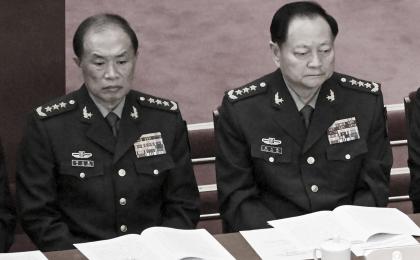 何卫东（左）与张又侠（右）（NOEL CELIS/AFP via Getty Images）