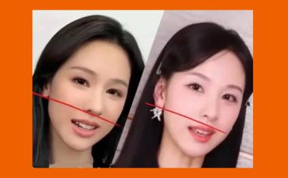 大陆女星陈都灵的替身和真人之间有诸多不同之处。（图片来源：网络图片）