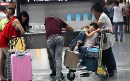中国机场（示意图）。（图片来源：STR/AFP/Getty Images）