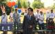 2025年8月8日，00后、公民会创会会长杨若晖在纽约的《全民反抗运动宣言》宣读仪式上发言（China Action X账号）