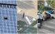 2026年6月26日，一架小飞机撞上北京中信大厦，残骸散落一地。（网络图片）