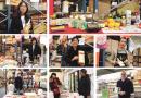 当日文化节展现日、韩、荷兰等地小食品的展台。上左图：利鑫公司市场部负责人Fanny小姐；上右图：日韩食品；中左图：日本食品饮料展台；中图：韩国高丽参酒；中右图：小西康介先生手持真正的新鲜绿芥末和芥末磨碎板；下左图：超群中式点心展台；下中图：拥有红豆、黑芝麻、抹茶、芒果等多种口味日本麻糬展台；下右图：Balkhoorma公司的天然柿子干。（摄影：程茗芝/看中国）
