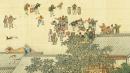 古画中的市集、小贩、乞丐。（台湾国立故宫博物院）