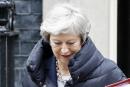 英国首相特蕾莎•梅于5月8日离开伦敦唐宁街10号。英国政府7日确认，英国将会参与欧洲议会选举。（AFP/Getty Images）