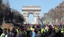 2019年初，“黄背心”在香街的游行活动。（AFP/Getty Images）