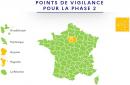 5月28日，法国卫生部发布的法国解封第二阶段省份颜色图（法国卫生部推特）