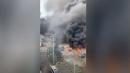 6月13日浙江省温岭发生油罐车爆炸事件后，现场惨状如同战场，房屋夷平、一片焦黑。（图片来源：视频截图）