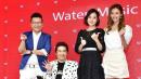 蔡义德（左2）推出新专辑《一年一年老》，沈玉琳（左起）、李亮瑾、方千玉站台。（图片来源：自由时报/陈逸宽摄）