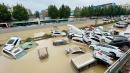 郑州城区京广隧道被洪水淹没。（STR/AFP via Getty Images）