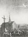 法国国家图书馆文献，由议事司铎Alphonse Bleau撰写的《1826年米涅显现的十字架神迹》绘图。（公有领域）