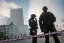 10月17日，乌克兰政府官员称，俄罗斯使用伊朗无人机对首都基辅发动数次袭击。（YASUYOSHI CHIBA/AFP/Getty Images）