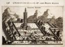 荷兰雕塑家、作家约翰•纽霍夫（Jacob van Meurs）在1665年出版的游记中，所绘的大报恩寺。（公有领域）
