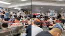 苏州大学附属医院候诊大厅“全是白血病”患者。（图片来源：视频截图）