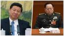 图为中共领导人习近平（左）和中共中央军委副主席张又侠（右）。
