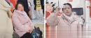 左图：河南信阳一女子哭诉，她在银行存款取不出来。右图：该女子实名举报。