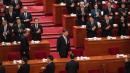 2024年3月5日，中共党魁习近平（下）抵达中国北京人民大会堂出席全国人民代表大会开幕式。（图片来源：Kevin Frayer/Getty Images ）