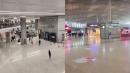 左图：2025年4月27日上海虹桥国际机场航站内场景。 /  右图：4月11日北京首都机场航站内场景。