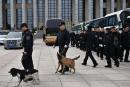 北京人民大会堂外（图片来源：PEDRO PARDO/AFP via Getty Images)