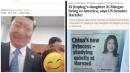 美情报总监日前发文质疑为何哈佛大学给习明泽全额奖学金，同时还发布了她的照片。（看中国合成图）