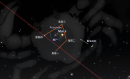2025年5月3日、4日，荧惑（火星）犯鬼宿