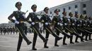 中共军方人员参加93阅兵彩排。（图片来源：Getty Images）