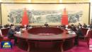 中共政治局于2025年12月25日至26日召开所谓民主生活会，中共党魁习近平主持会议并发表讲话。（视频截图）