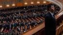 2026年3月9日，中国北京，中共全国人民代表大会第二次全体会议于人民大会堂闭幕，代表们离场。（图片来源：Kevin Frayer/Getty Images）