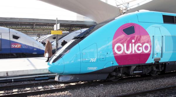 巴黎火车站内的OUIGO火车(AFP/Getty Images)